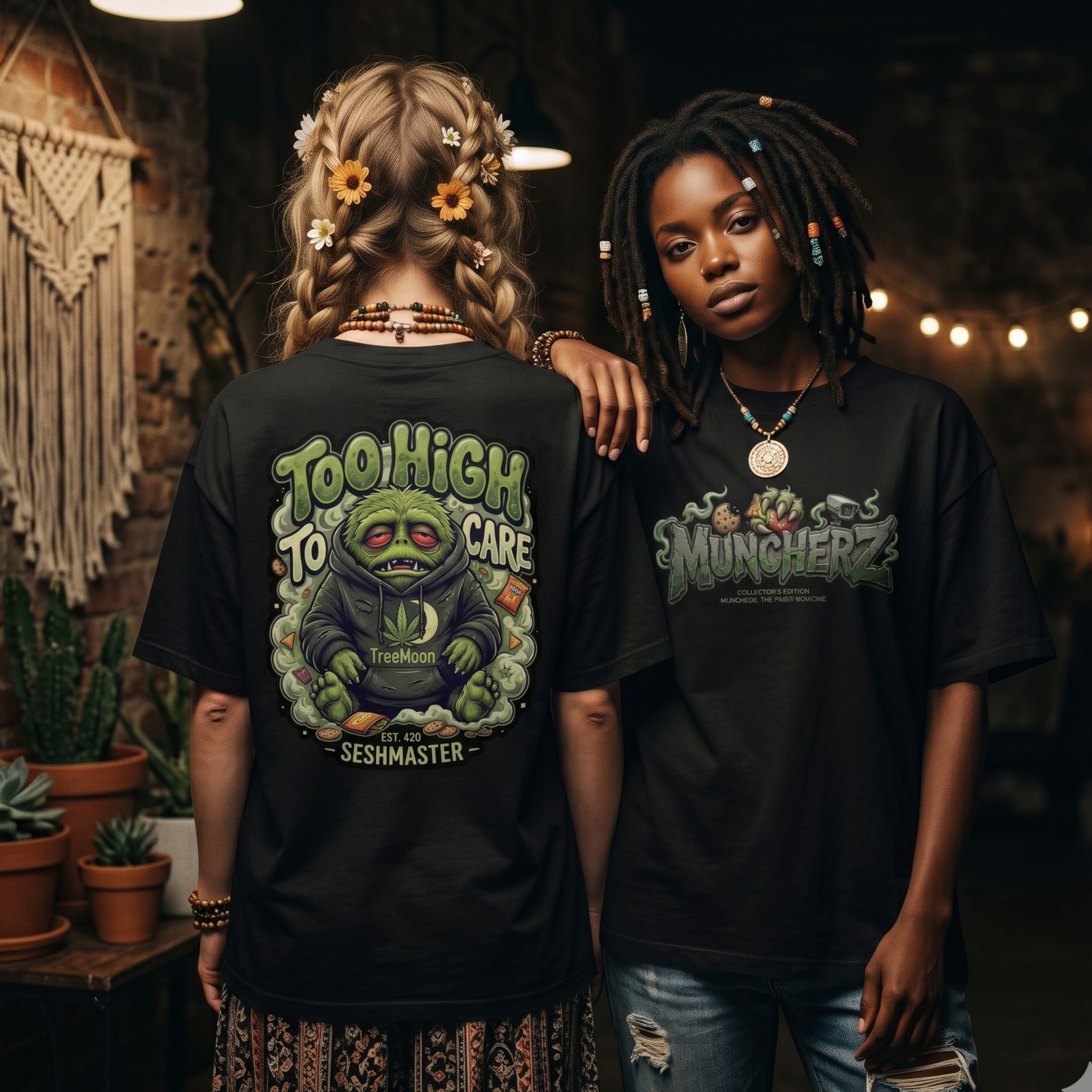 Too High To Care - Tee🌿