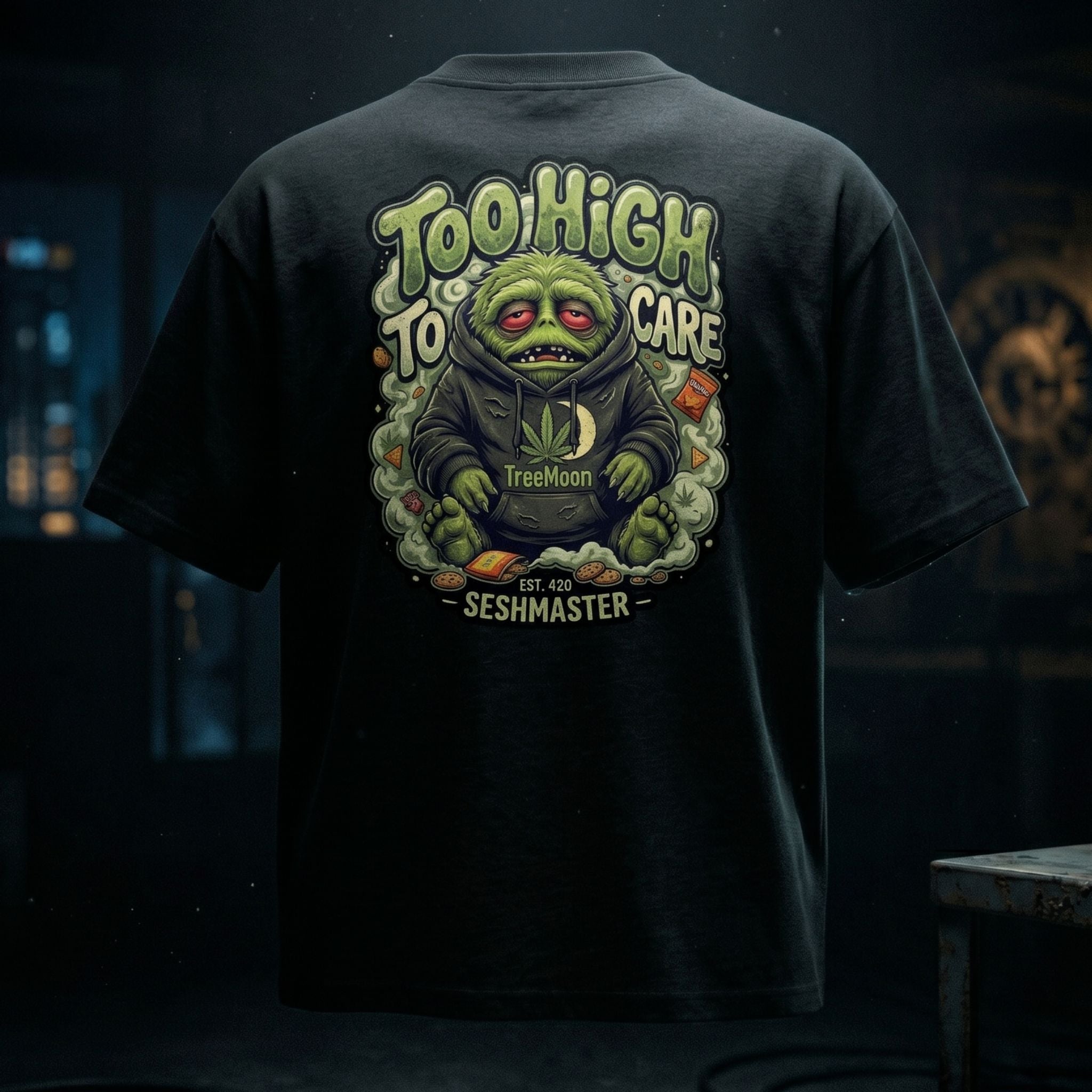 Too High To Care - Tee🌿